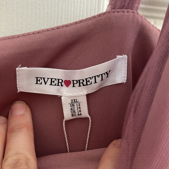 Ever Pretty Elegant Layered Tulle Dress in Mauve Size 12 - Picture 7 of 9